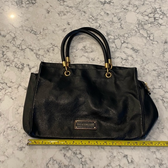 Marc by Marc Jacobs Too Hot to Handle Satchel Black Italian Leather EIC - Picture 9 of 12